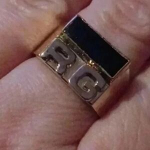Gold plated men's ring